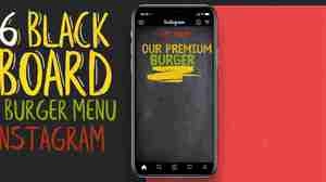 Burger Menu Instagram Stories پک قالب استوری آماده برای اینستاگرام