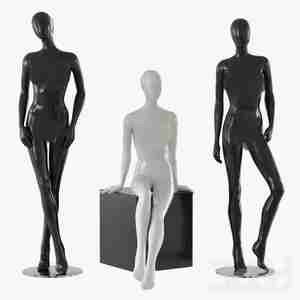 مانکن زن انتزاعی Abstract female mannequin