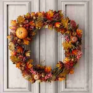 حلقه گل نارنجی پاییزی  Autumn Wreath