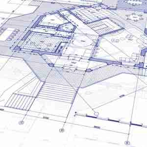 بک گراند معماری با نقشه مهندسی