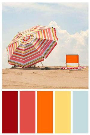 ترکیب رنگی لب ساحل