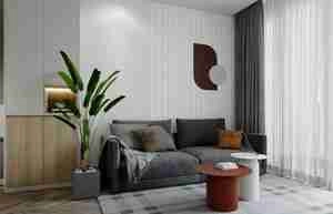 طراحی مدرن و مینیمال در فضای نشیمن و غذاخوری برای اسکچاپ