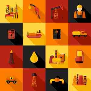 آیکون برای شرکت نفت Oil Industry Icons