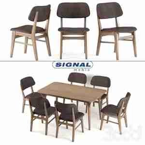 میزوصندلی غذا خوری چوبی Table and chairs SIGNAL