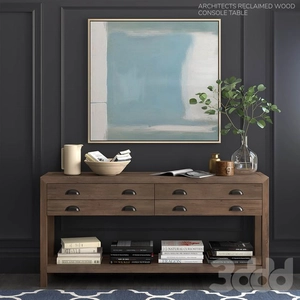 میز چوبی کنسول Reclaimed