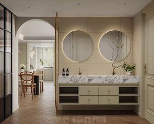 طراحی دکوراسیون داخلی مدرن صحنه آماده رندر 66