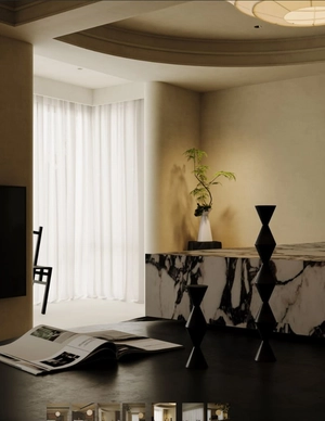 دکوراسیون تم دارک یوسف آباد تهران 150 متری