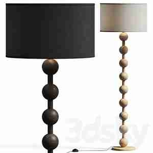 آباژور ایستاده بلند چوبی