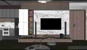 طراحی داخلی واحد مسکونی مدرن برای اسکچاپ