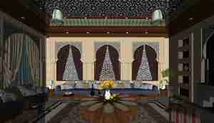 خانه‌ای با شکوه و معماری سنتی برای اسکچاپ