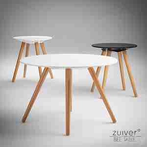 آبجکت میز گردبا پایه های چوبی Zuiver Bee Table
