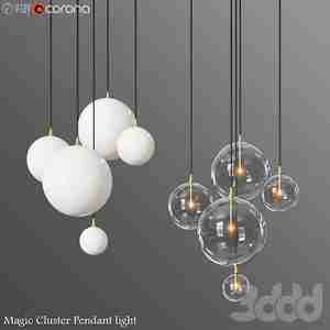لوستر با آویزهای دایره ای بزرگ و کوچک Magic Cluster Pendant light