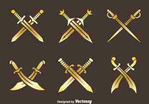 وکتور شمشیر با طرح های مختلف