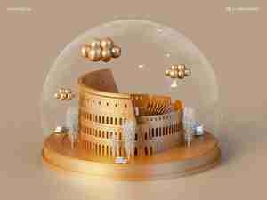 انیمیشن ساختمان رم طلایی
