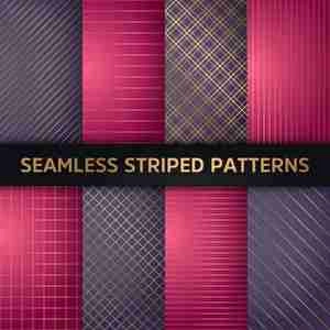 Seamless striped vector پترن با خطوط طلایی