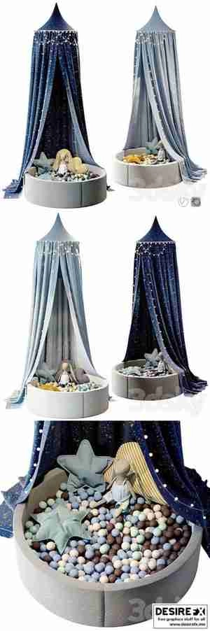 چادر بازی کودک و استخر