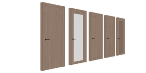 درب های مدرن برای فضای داخلی برای اسکچاپ 5 مدل