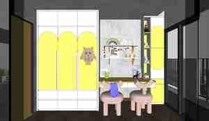 طراحی اتاق خوابی برای دنیای شگفت‌انگیز کودکان در اسکچاپ