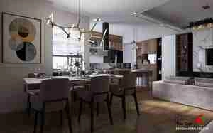 طراحی داخلی فضای نشیمن و پذیرایی برای اسکچاپ