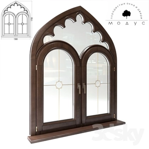 پنجره کلاسیک سبک گوتیک