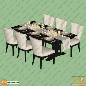 انواع میز و صندلی ناهارخوری برای اسکچاپ