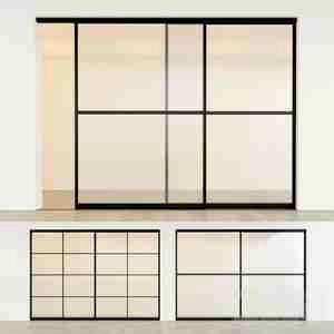 درب پارتیشن نازک به سبک ژاپنی Sliding partition door 9