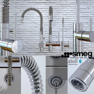 شیرآلات وسینک آشپزخانهKitchen sink and faucet Smeg