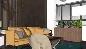 نشیمن مدرن و مینیمال برای اسکچاپ