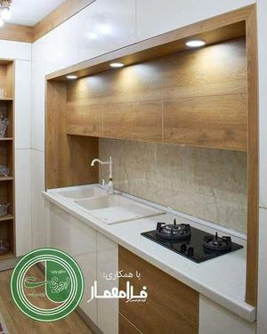 دکوراسیون داخلی سفید قهوه ای روشن