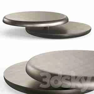 میز قهوه خوری برنزی برس خورده کاتلان ایتالیا مدل یو-یو