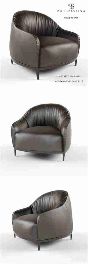 مبل تک نفره چرم