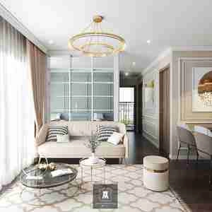 طراحی نشیمن و آشپزخانه مدرن و چشم‌نواز برای اسکچاپ