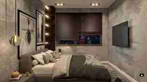 طراحی داخلی اتاق خواب مدرن برای اسکچاپ