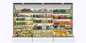 ویترین و یخچال سبزیجات برای فروشگاه 5tg6 برای اسکچاپ