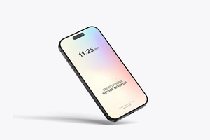موکاپ موبایل شناور اپل 3