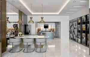 طراحی آشپزخانه مدرن و لوکس برای اسکچاپ