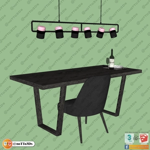 میز و صندلی ناهارخوری 45 برای اسکچاپ