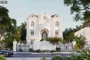 نمای کلاسیک ویلایی برای اسکچاپ