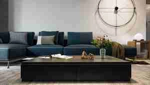 طراحی داخلی نشیمن و ناهارخوری مدرن برای اسکچاپ