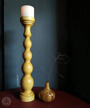 ست شمعدان چوب توت