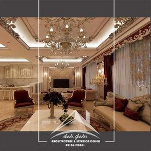 دکوراسیون داخلی کلاسیک رنگ قرمز کرمی