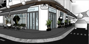 طراحی داخلی و خارجی کافی شاپ برای اسکچاپ