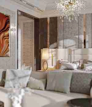 طراحی اتاق خواب و کلوزت لوکس در زعفرانیه تهران