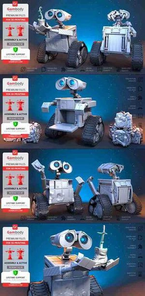 مدل کاراکتر آدم آهنی وال ای WALL-E