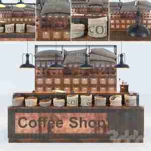 طراحی ویترین و پیشخوان قهوه فروشی Coffee shop