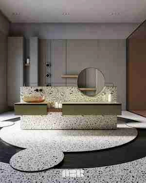 طراحی سرویس بهداشتی در سبک مدرنیته و مینیمالیسم برای اسکچاپ