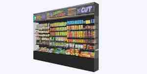 یخچال ویترینی فروشگاه بدون شیشه برای اسکچاپ