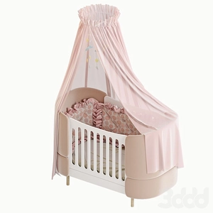 گهواره نوزاد با توری KIDI (بژ)