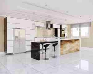 کابینت آشپزخانه مدرن با جزیره