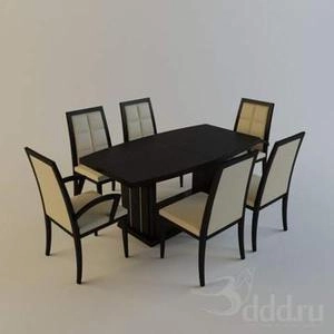 ابجکت میز صندلی مدرن نهارخوری